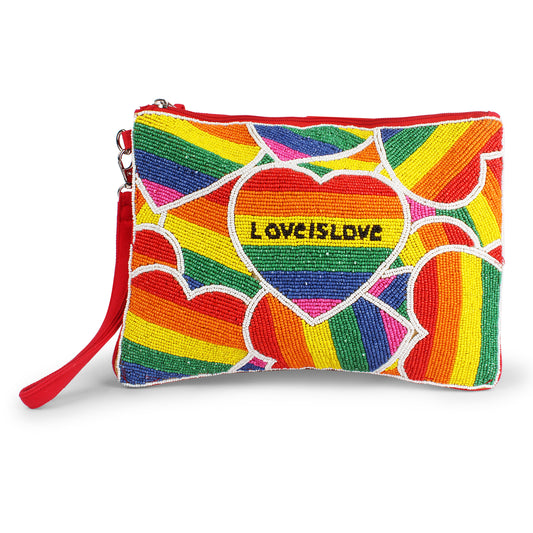 Pride Hearts Clutch Bag