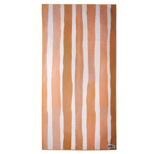 GOLDEN SAND Striped Beach Towel